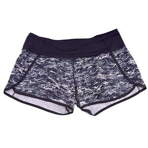 Lululemon Run Times Short Nami Wave off-White Black / Black Size 8